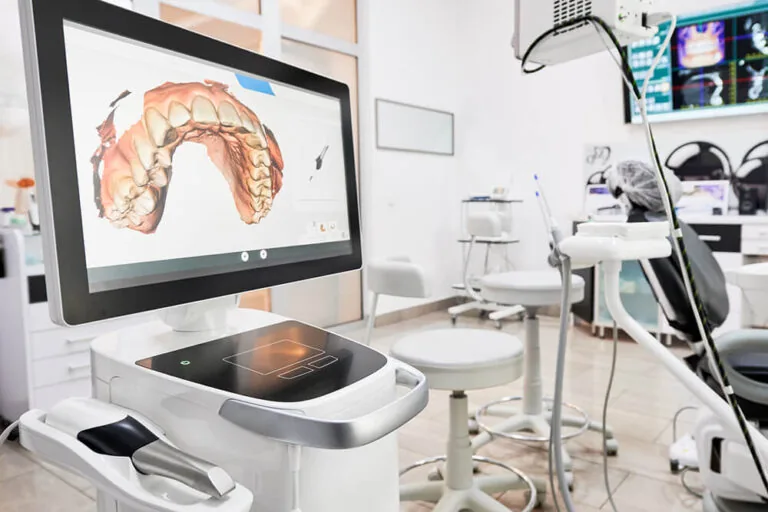 Chairside Economical Restorations of Esthetic Ceramic (CEREC) machine that is used at The Dental Family